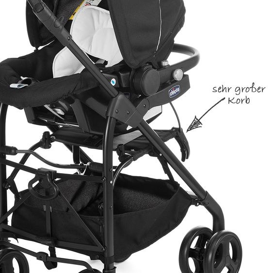 Chicco Kinderwagenset Trio-System Sprint Black mit Kit Car - Black Night