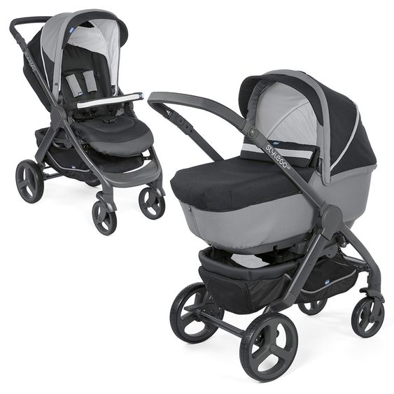 Chicco Passeggino Duo Stylego Up Crossover - Nero Jet