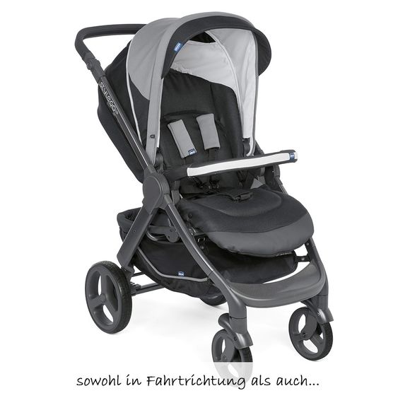 Chicco Passeggino Duo Stylego Up Crossover - Nero Jet