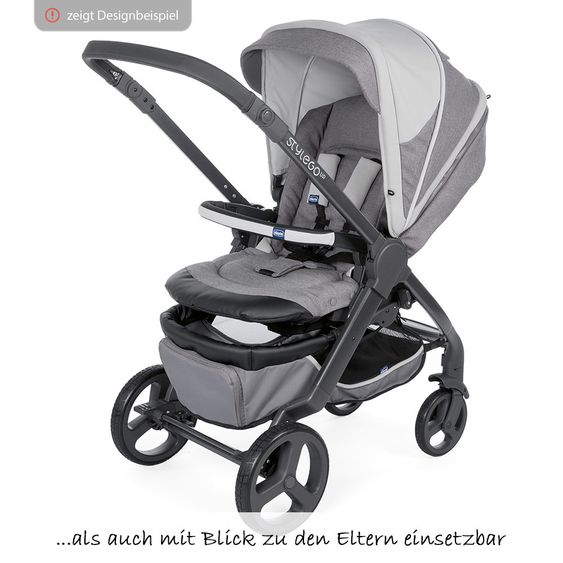 Chicco Passeggino Duo Stylego Up Crossover - Nero Jet