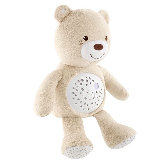 Chicco Kuscheltier mit Nachtlicht Baby Bär - Beige