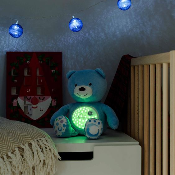 Chicco Cuddly toy with night light Baby Bear - Blue