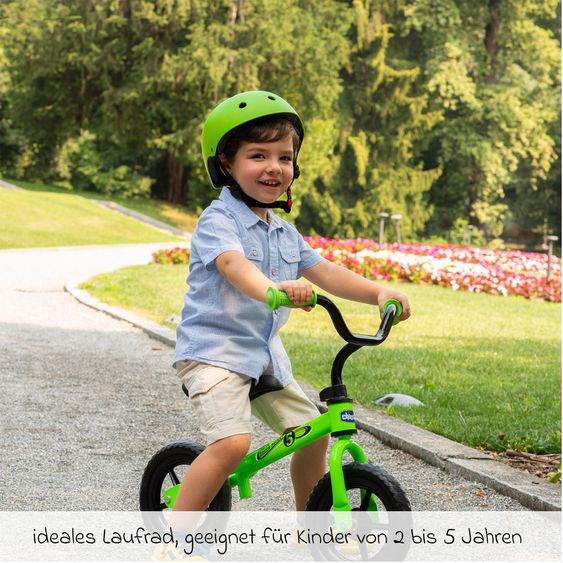 Chicco Laufrad Thunder von 2-5 Jahre, Stichfeste Reifen, höhenverstellbarer Sitz & Lenker - Green