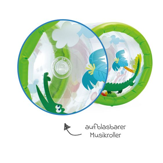Chicco Music-Rolle Jungle Musical Rolle, Aufblasbar im Jungeldesign