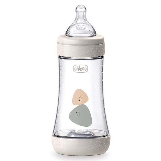 Chicco PP-Flasche Perfect5 Anti-Kolik 240 ml - Silikon Gr.2 - Grau
