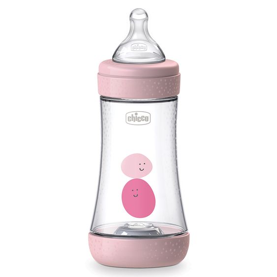 Chicco PP-Flasche Perfect5 Anti-Kolik 240 ml - Silikon Gr.2 - Rosa