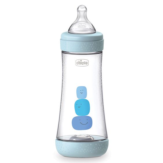 Chicco PP-Flasche Perfect5 Anti-Kolik 300 ml - Silikon Gr.3 - Blau