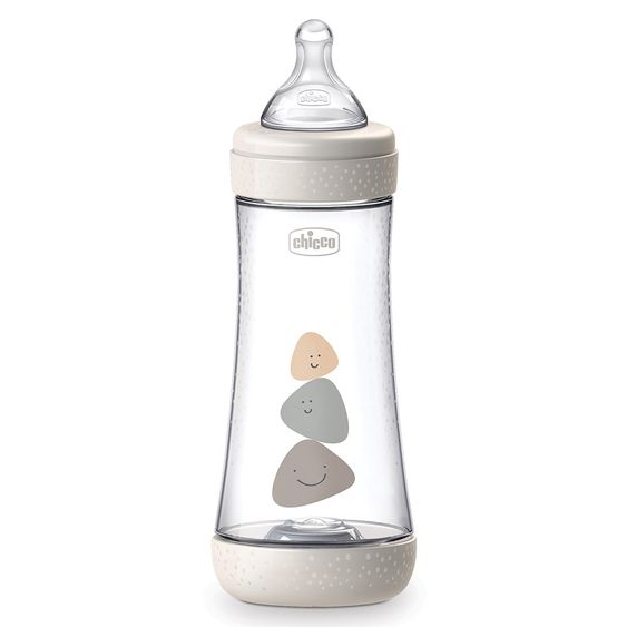 Chicco PP-Flasche Perfect5 Anti-Kolik 300 ml - Silikon Gr.3 - Grau