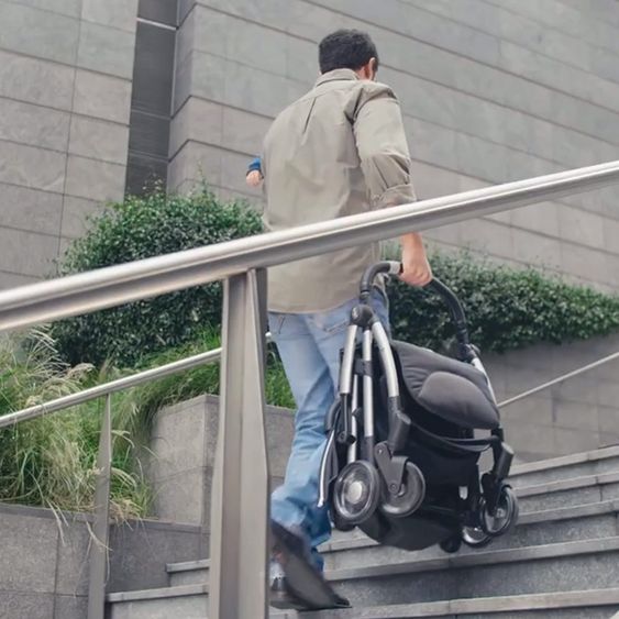 Chicco Reisebuggy Goody bis 22 kg belastbar mit Selbstschließmechanismus inkl. Regenschutz - Graphite