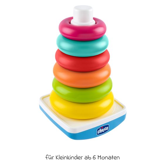 Chicco Ringturm mit 6 farbigen Ringen zum stapeln