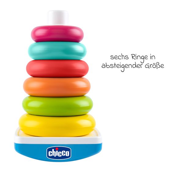Chicco Ringturm mit 6 farbigen Ringen zum stapeln