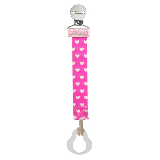 Chicco Schnullerband Fashion Clip - Pink