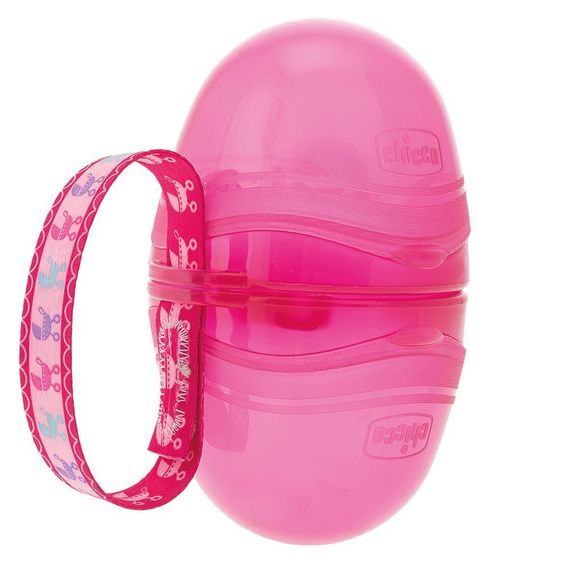 Chicco Schnullerbox für 2 Schnuller - Pink