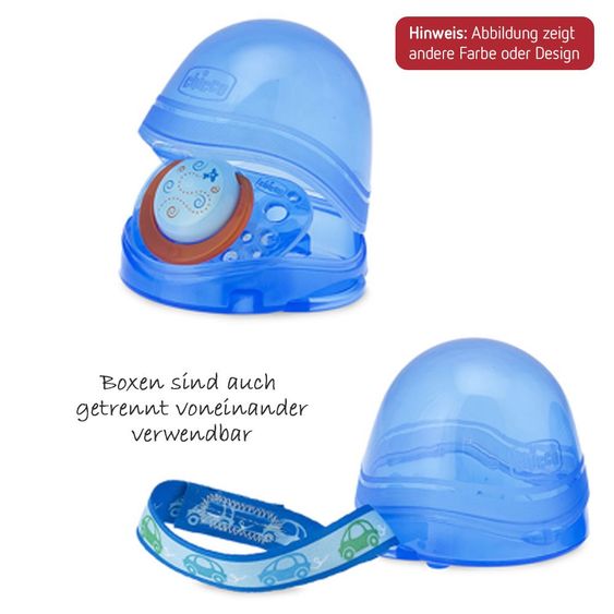 Chicco Schnullerbox für 2 Schnuller - Pink