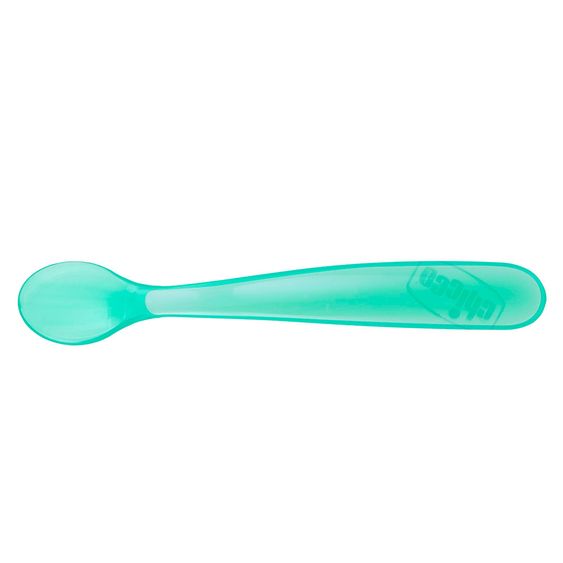 Chicco Silikon-Fütterlöffel 2er Pack Lang - Light Blue