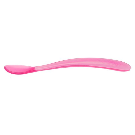 Chicco Silikon-Fütterlöffel 2er Pack Lang - Rose Pink