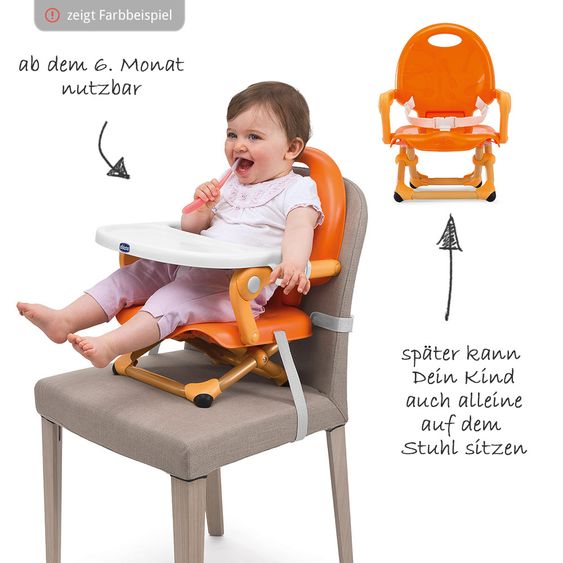Chicco Sitzerhöhung Pocket Snack - Dark Grey