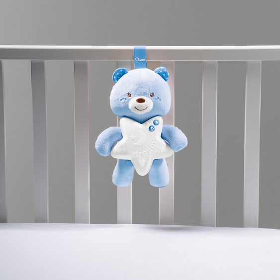 Chicco Scatola musicale con luce notturna Orso della Buona Notte - Blu