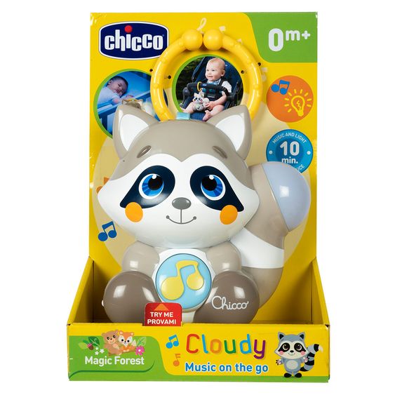 Chicco Spieluhr mit Nachtlicht Smoky der Waschbär