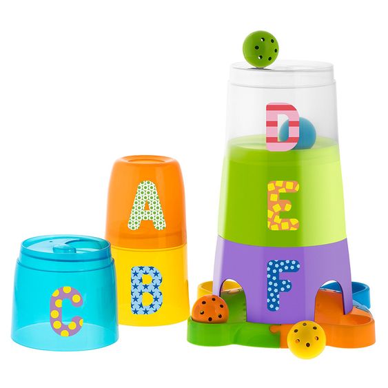 Chicco Stapelturm 2-in-1 Stapelbecher & Kugelbahn