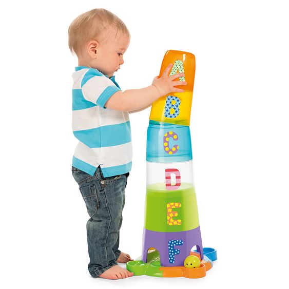 Chicco Stapelturm 2-in-1 Stapelbecher & Kugelbahn
