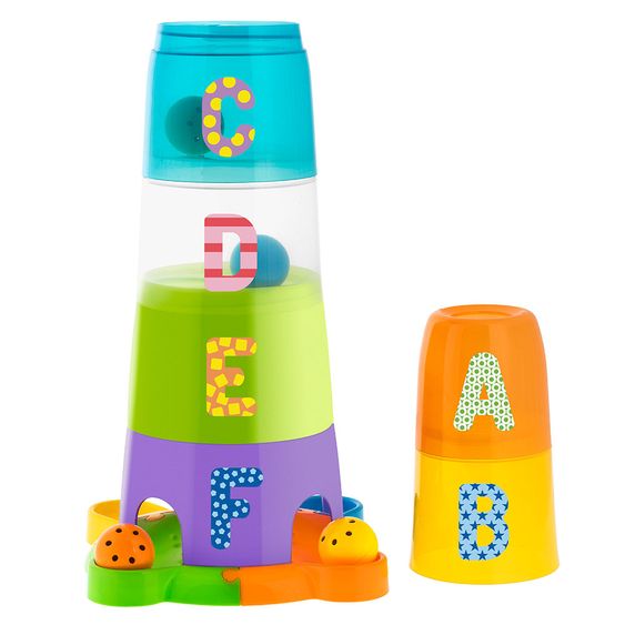 Chicco Stapelturm 2-in-1 Stapelbecher & Kugelbahn