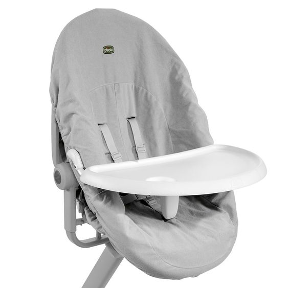 Chicco Tablett & Sitzbezug Mahlzeitset für Baby Hug 4 in 1 Air - Neutral