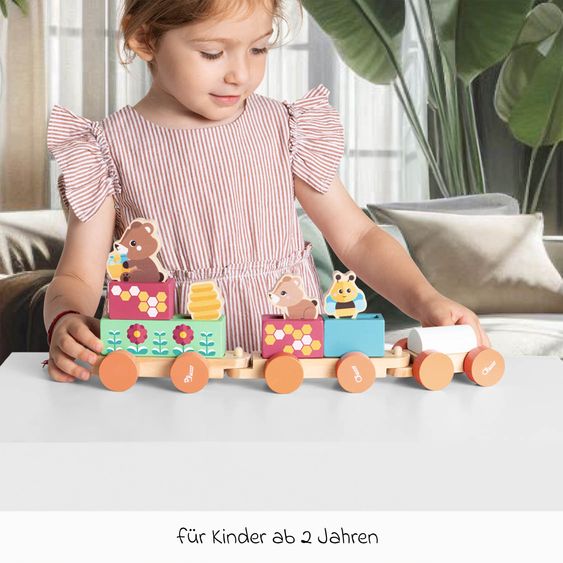Chicco Teddys Zug - My Wood Friends inkl. Zubehör