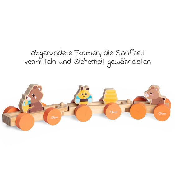 Chicco Teddys Zug - My Wood Friends inkl. Zubehör