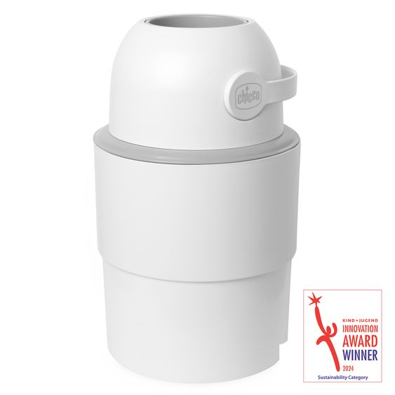 Chicco Teleskop-Windeleimer Odour Off inkl. 1 Pck. Müllbeutel - Weiß