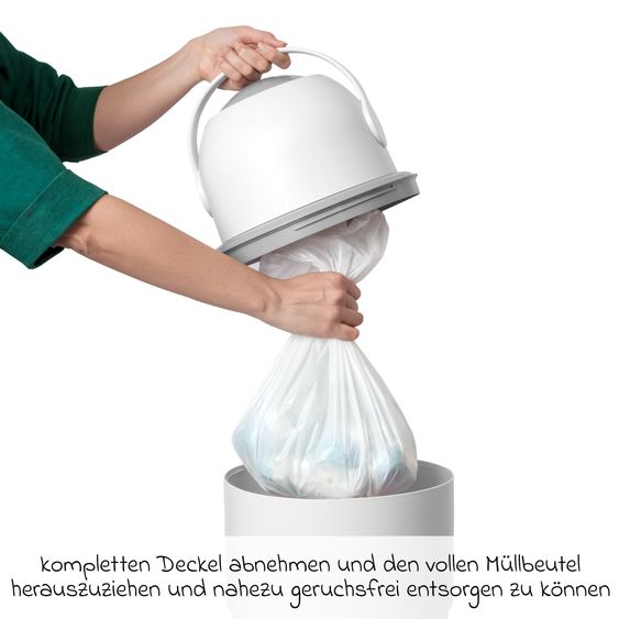 Chicco Teleskop-Windeleimer Odour Off inkl. 1 Pck. Müllbeutel - Weiß