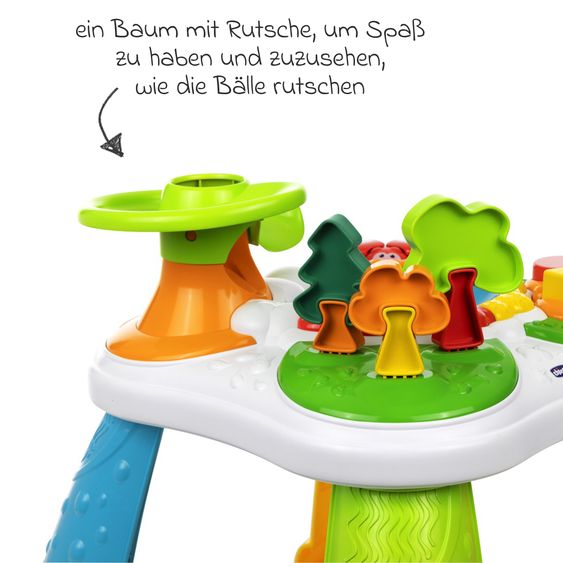 Chicco Waldspieltisch mit 4 verschiedenen Bereichen und 2 Modi