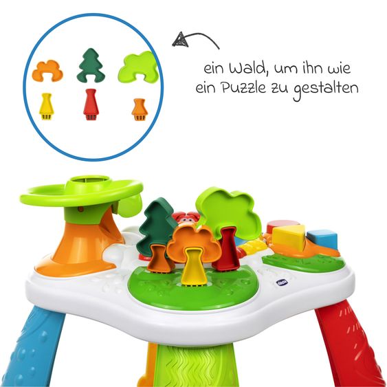 Chicco Waldspieltisch mit 4 verschiedenen Bereichen und 2 Modi