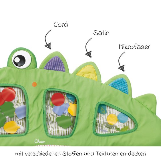 Chicco Wassermatte Croc Sensory mit verschiedenen Formen & Texturen