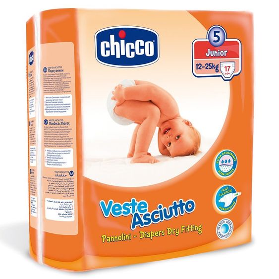 Chicco Windel 17er Pack - Veste Asciutto Junior - Gr. 5