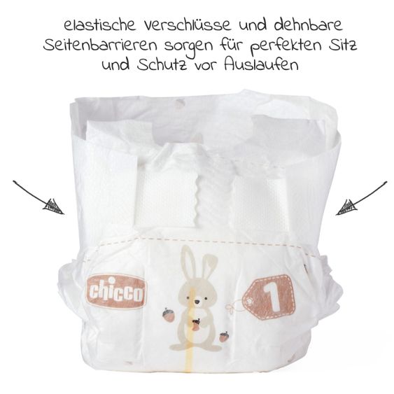 Chicco Windeln 27er Pack Airy Ultra Fit&Dry - Gr. 1