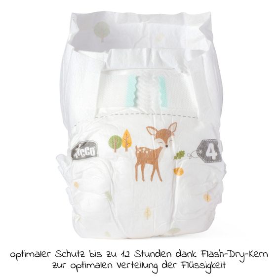 Chicco Windeln 38er Maxi Pack Airy Ultra Fit&Dry - Gr. 4