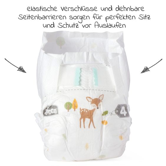 Chicco Windeln 38er Maxi Pack Airy Ultra Fit&Dry - Gr. 4