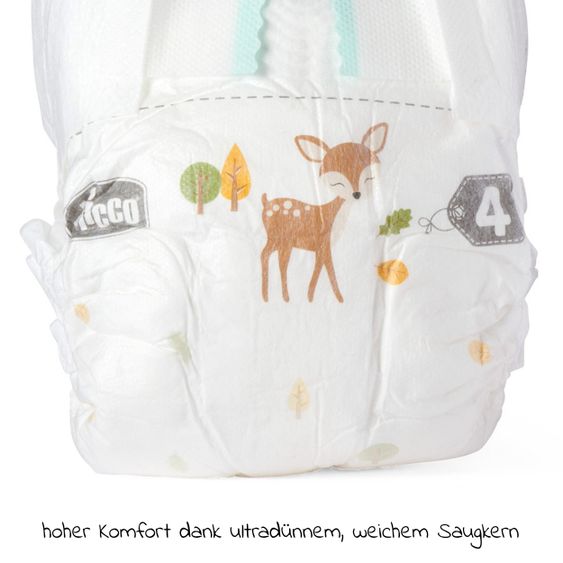 Chicco Windeln 38er Maxi Pack Airy Ultra Fit&Dry - Gr. 4