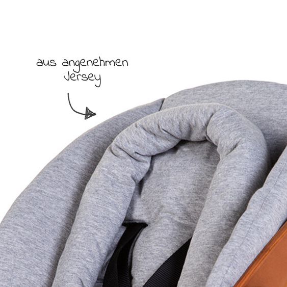 Childhome 4-tlg. Evolu 2 Newborn-Set - Hochstuhl 2in1 mit Schalensitz Nordic + Neugeborenenaufsatz + Sitzverkleinerer + Essbrett mit Anti-Rutsch-Auflage