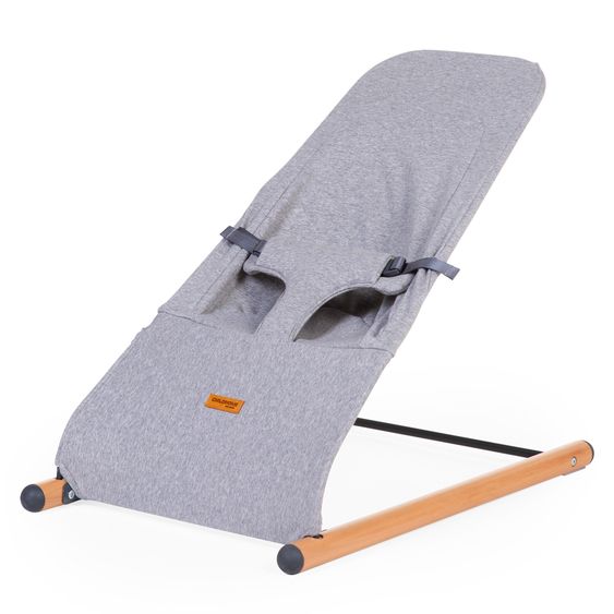 Childhome Babywippe Evolux ab der Geburt nutzbar Gewicht nur 3,8 kg - Natur Jersey Grau