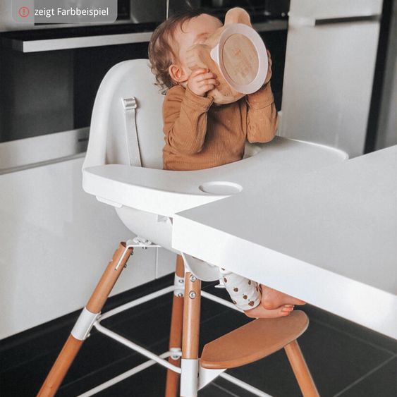 Childhome Hochstuhl / Kinderstuhl 2 in 1 Evolu 2 - Natur / Anthrazit
