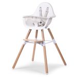 Hochstuhl / Kinderstuhl 2 in 1 Evolu 2 - Natur / Weiß