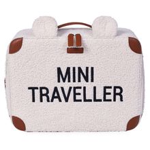 Kinderkoffer Mini Traveller - Teddy - Offwhite