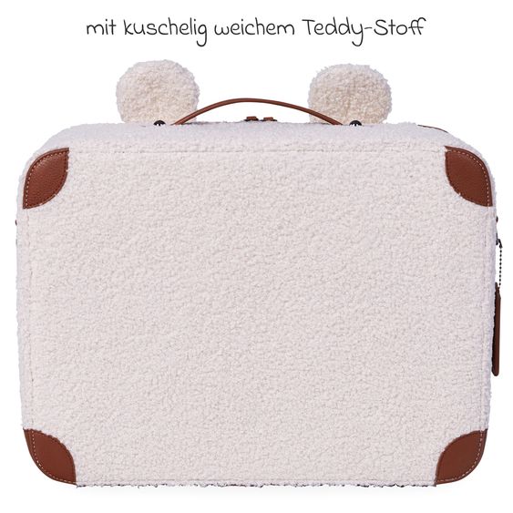 Childhome Kinderkoffer Mini Traveller - Teddy - Offwhite