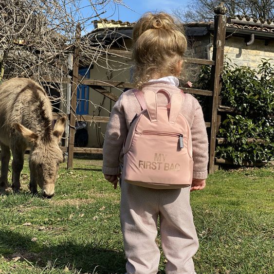 Childhome Kinderrucksack My First Bag - Rosa / Kupfer
