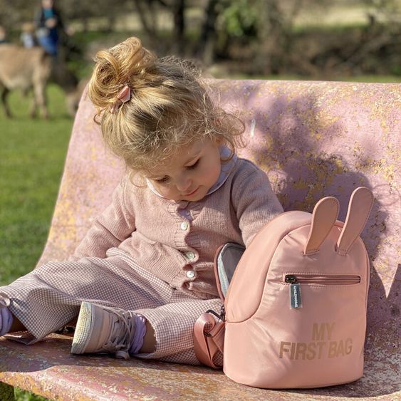 Childhome Kinderrucksack My First Bag - Rosa / Kupfer