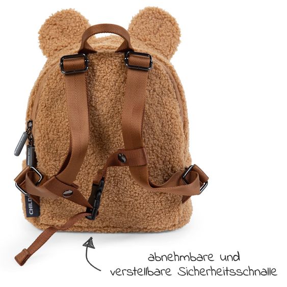 Childhome Kinderrucksack My First Bag - Teddy - Braun