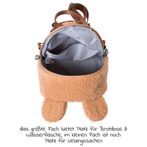 Childhome Kinderrucksack My First Bag - Teddy - Braun