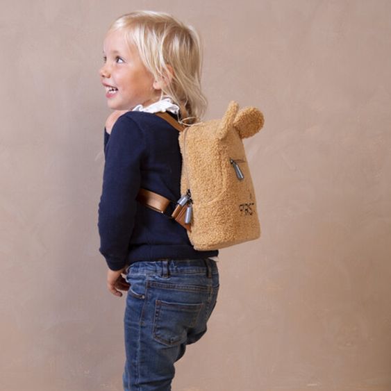 Childhome Kinderrucksack My First Bag - Teddy - Braun